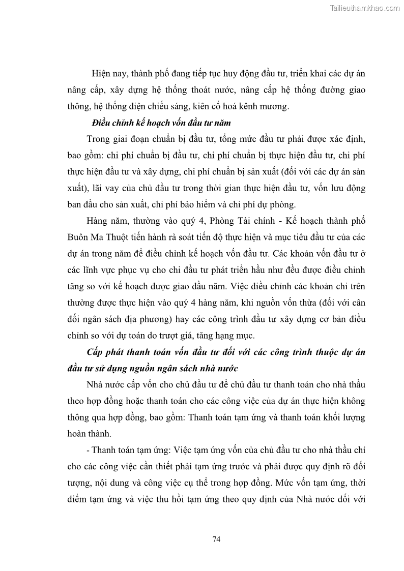 Luận văn thạc sĩ quản lý công Quản lý chi ngân sách nhà nước trên địa bàn thành phố Buôn Ma Thuột, tỉnh Đắk Lắk - 8 Trang 85