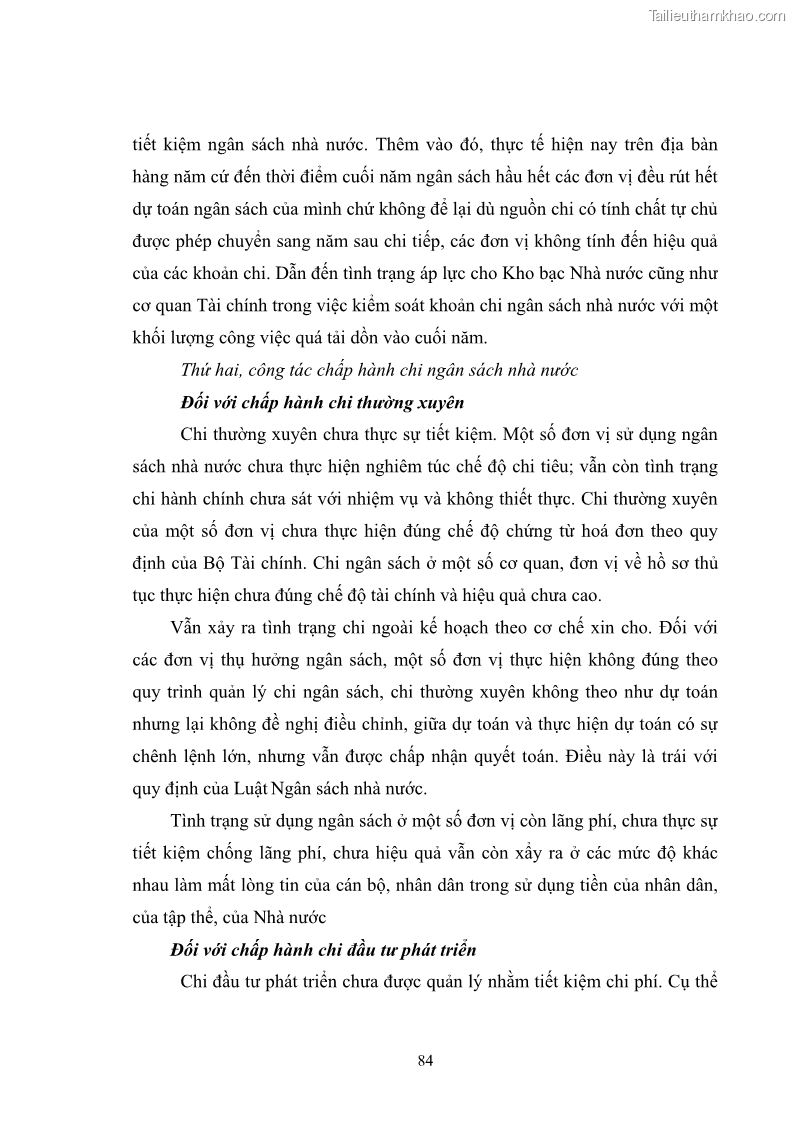 Luận văn thạc sĩ quản lý công Quản lý chi ngân sách nhà nước trên địa bàn thành phố Buôn Ma Thuột, tỉnh Đắk Lắk - 8 Trang 95