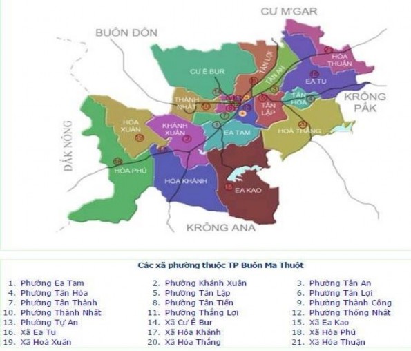 Hình 2 1 Sơ đồ vị trí của thành phố Buôn Ma Thuột Thành phố Buôn Ma Thuột là 1