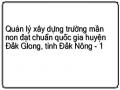 Quản lý xây dựng trường mần non đạt chuẩn quốc gia huyện Đắk Glong, tỉnh Đắk Nông - 1
