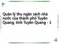 Quản lý thu ngân sách nhà nước của thành phố Tuyên Quang, tỉnh Tuyên Quang - 1