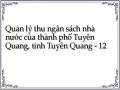 Quản lý thu ngân sách nhà nước của thành phố Tuyên Quang, tỉnh Tuyên Quang - 12