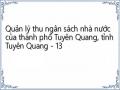 Quản lý thu ngân sách nhà nước của thành phố Tuyên Quang, tỉnh Tuyên Quang - 13