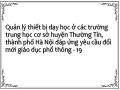 Quản lý thiết bị dạy học ở các trường trung học cơ sở huyện Thường Tín, thành phố Hà Nội đáp ứng yêu cầu đổi mới giáo dục phổ thông - 19