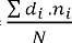 Trong đó d i là mức điểm đánh giá cho tiêu chí n i là số người đánh giá mức 2