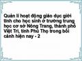 Quản lí hoạt động giáo dục giới tính cho học sinh ở trường trung học cơ sở Nông Trang, thành phố Việt Trì, tỉnh Phú Thọ trong bối cảnh hiện nay - 2