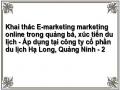 Khai thác E-marketing marketing online trong quảng bá, xúc tiến du lịch - Áp dụng tại công ty cổ phần du lịch Hạ Long, Quảng Ninh - 2