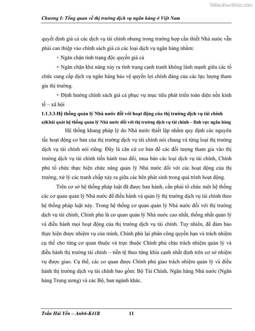 Khóa luận tốt nghiệp Phát triển thị trường dịch vụ ngân hàng trong điều kiện Việt Nam gia nhập WTO - 2 Trang 19