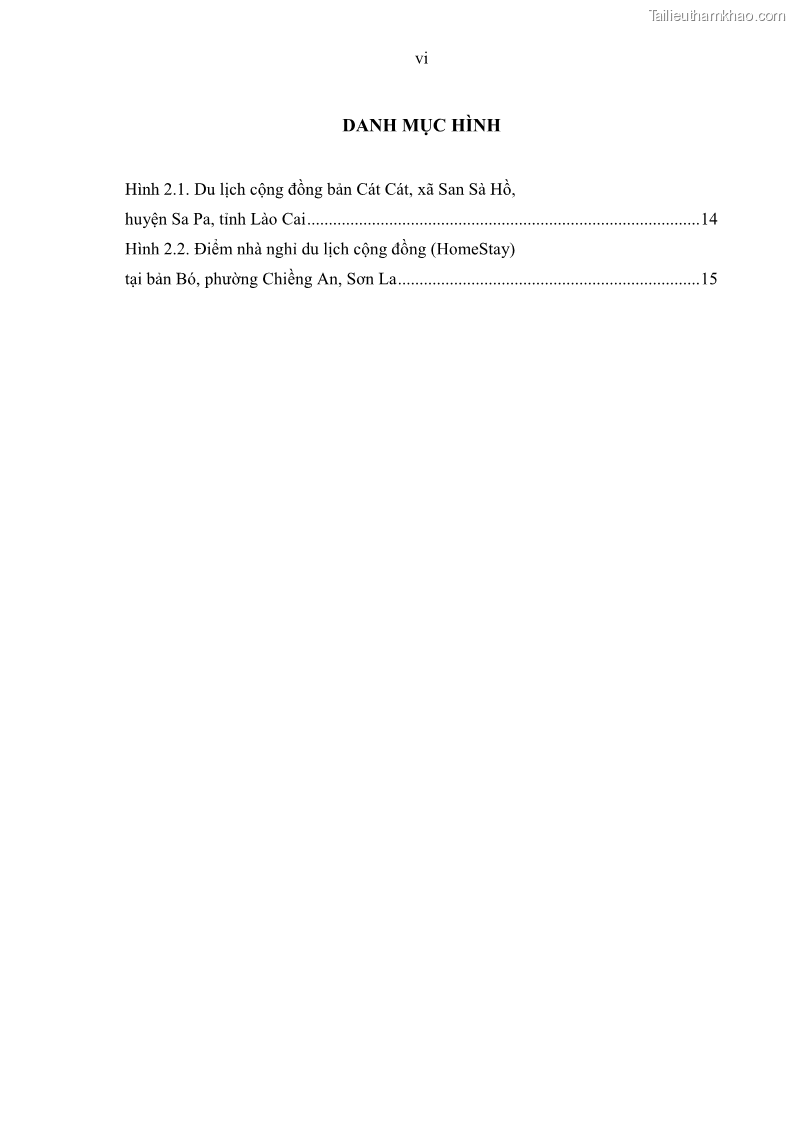 Khoá luận tốt nghiệp đại học Giải pháp phát triển du lịch cộng đồng tại địa bàn xã Sà Phìn, huyện Đồng Văn, tỉnh Hà Giang - 1 Trang 8