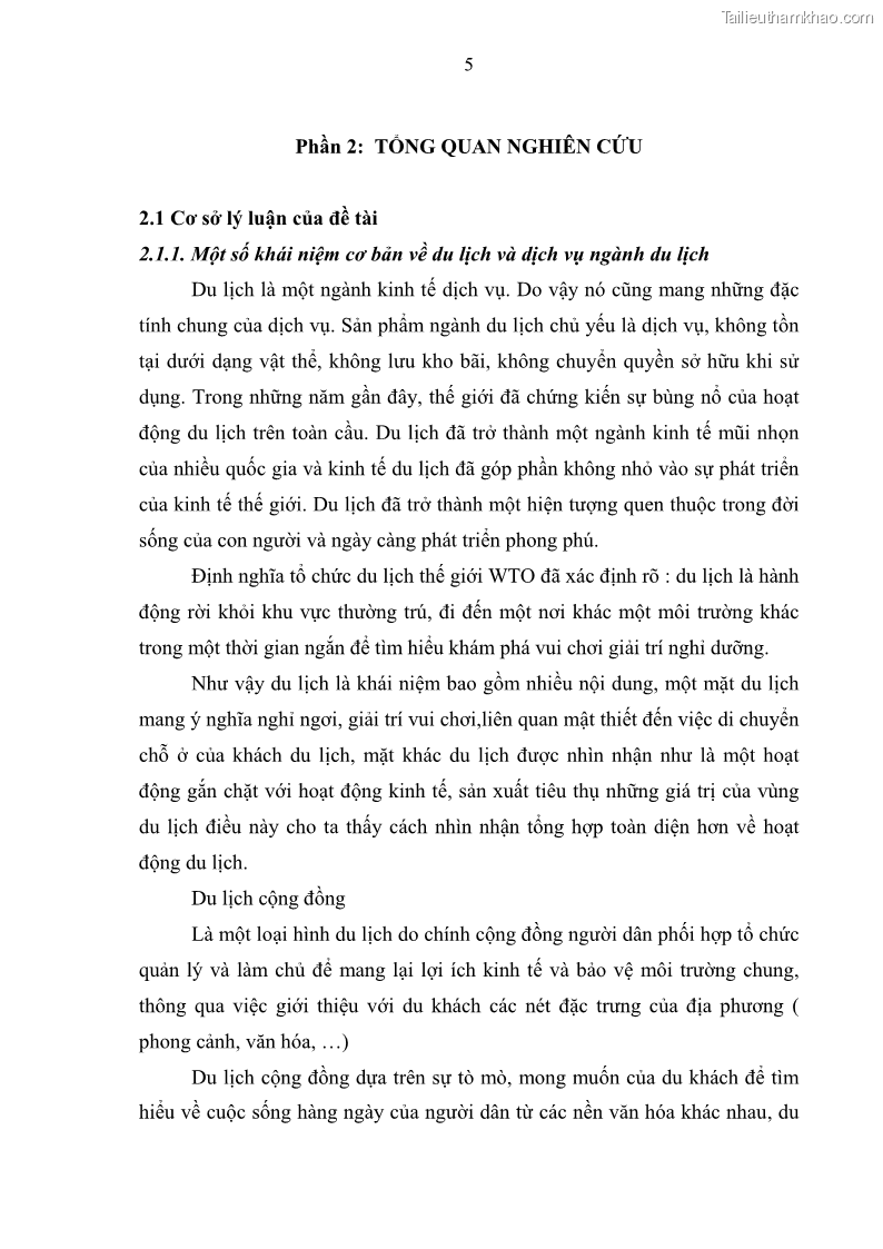 Khoá luận tốt nghiệp đại học Giải pháp phát triển du lịch cộng đồng tại địa bàn xã Sà Phìn, huyện Đồng Văn, tỉnh Hà Giang - 2 Trang 13