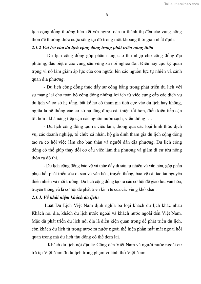 Khoá luận tốt nghiệp đại học Giải pháp phát triển du lịch cộng đồng tại địa bàn xã Sà Phìn, huyện Đồng Văn, tỉnh Hà Giang - 2 Trang 14
