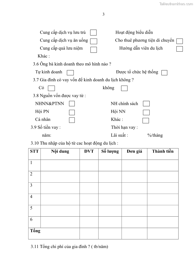 Khoá luận tốt nghiệp đại học Giải pháp phát triển du lịch cộng đồng tại địa bàn xã Sà Phìn, huyện Đồng Văn, tỉnh Hà Giang - 6 Trang 65