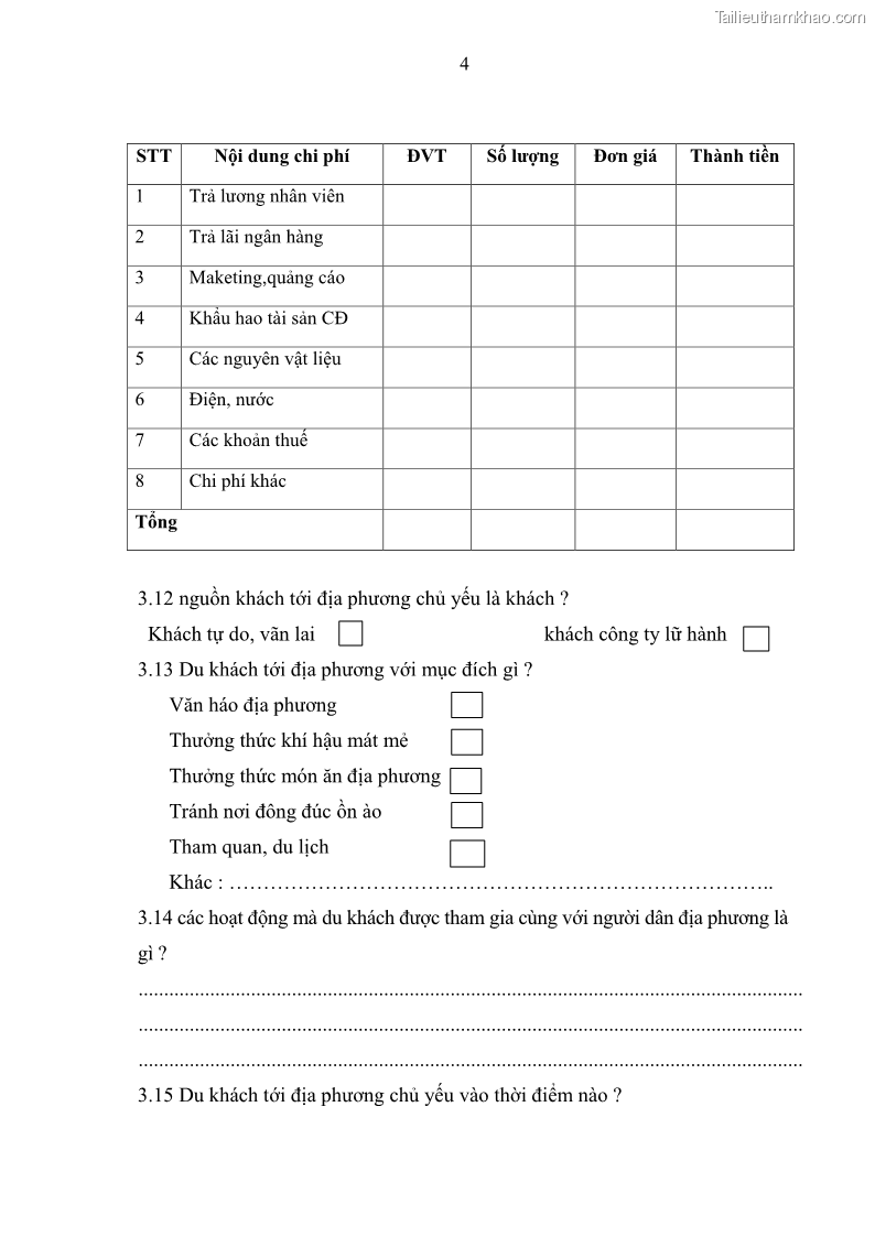 Khoá luận tốt nghiệp đại học Giải pháp phát triển du lịch cộng đồng tại địa bàn xã Sà Phìn, huyện Đồng Văn, tỉnh Hà Giang - 6 Trang 66