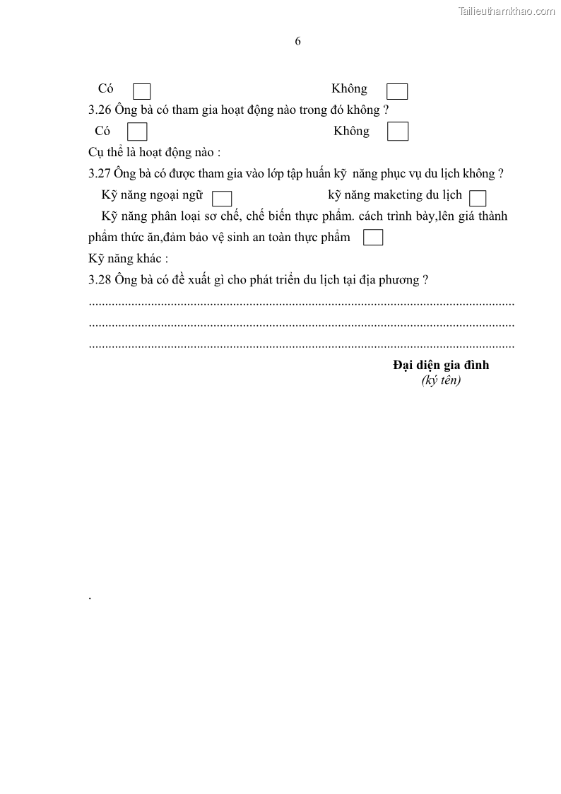 Khoá luận tốt nghiệp đại học Giải pháp phát triển du lịch cộng đồng tại địa bàn xã Sà Phìn, huyện Đồng Văn, tỉnh Hà Giang - 6 Trang 68