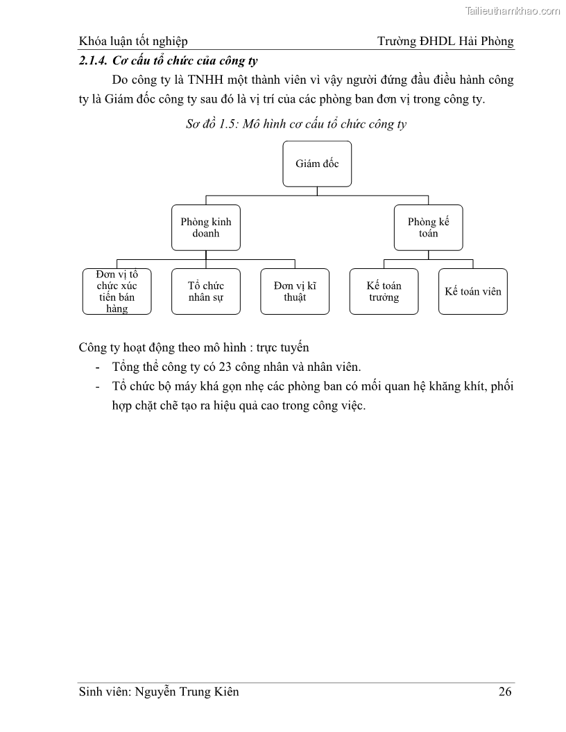 Khóa luận tốt nghiệp quản trị doanh nghiệp Hoàn thiện công tác marketing tại Công ty TNHH thương mại dịch vụ du lịch Khánh Trình - 3 Trang 36