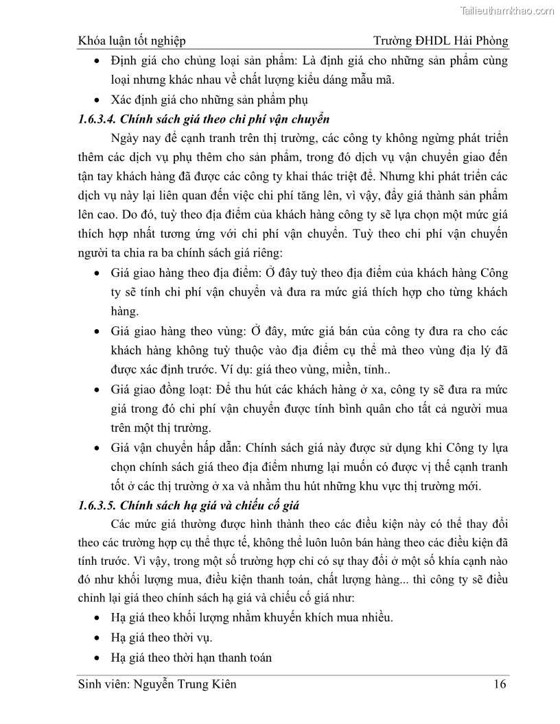 Khóa luận tốt nghiệp quản trị doanh nghiệp Hoàn thiện công tác marketing tại Công ty TNHH thương mại dịch vụ du lịch Khánh Trình - 3 Trang 26