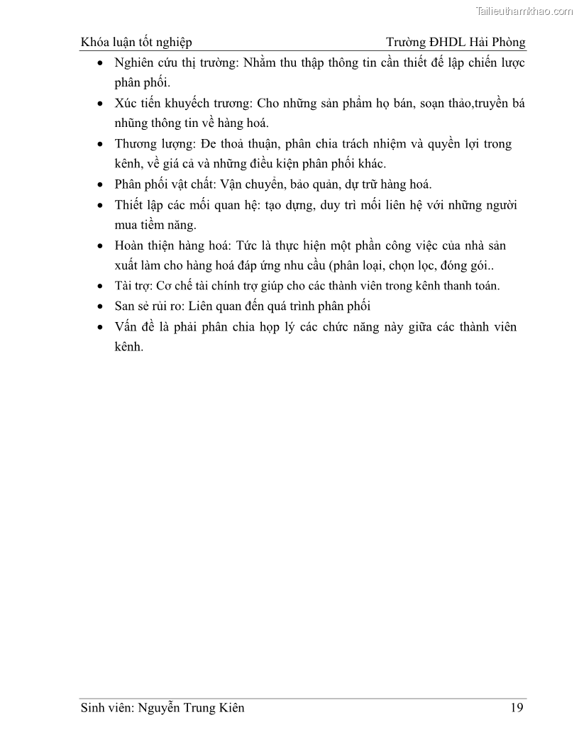 Khóa luận tốt nghiệp quản trị doanh nghiệp Hoàn thiện công tác marketing tại Công ty TNHH thương mại dịch vụ du lịch Khánh Trình - 3 Trang 29