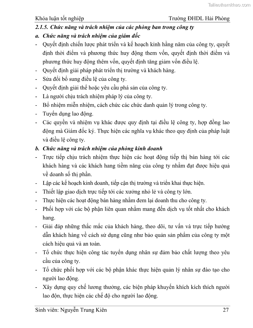 Khóa luận tốt nghiệp quản trị doanh nghiệp Hoàn thiện công tác marketing tại Công ty TNHH thương mại dịch vụ du lịch Khánh Trình - 4 Trang 37
