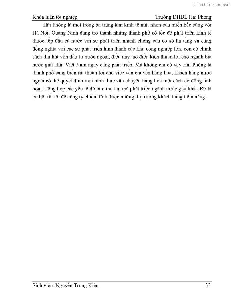 Khóa luận tốt nghiệp quản trị doanh nghiệp Hoàn thiện công tác marketing tại Công ty TNHH thương mại dịch vụ du lịch Khánh Trình - 4 Trang 43