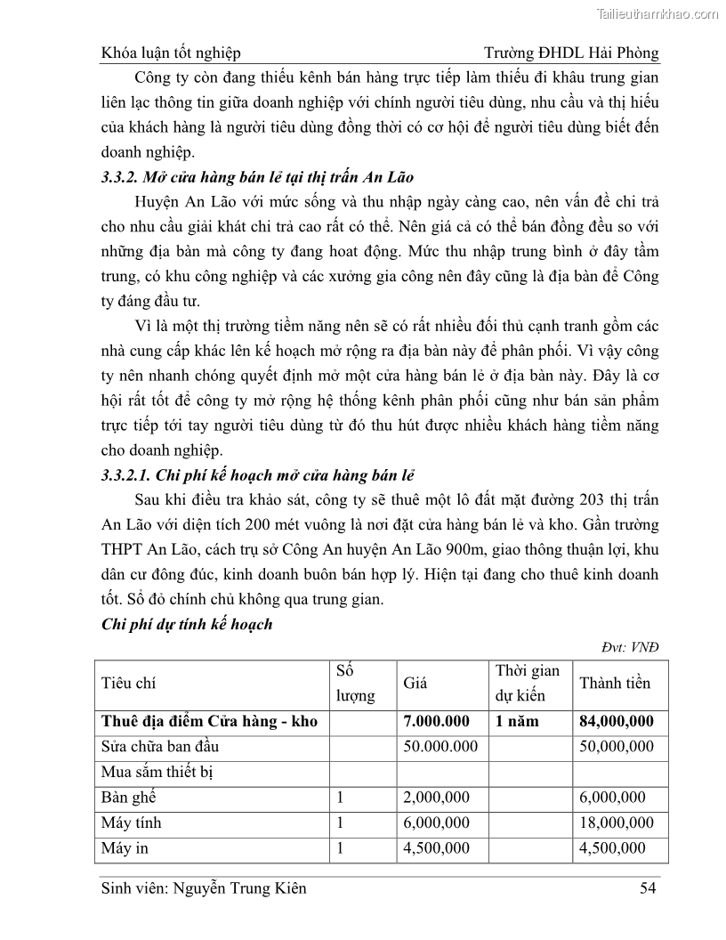 Khóa luận tốt nghiệp quản trị doanh nghiệp Hoàn thiện công tác marketing tại Công ty TNHH thương mại dịch vụ du lịch Khánh Trình - 6 Trang 64