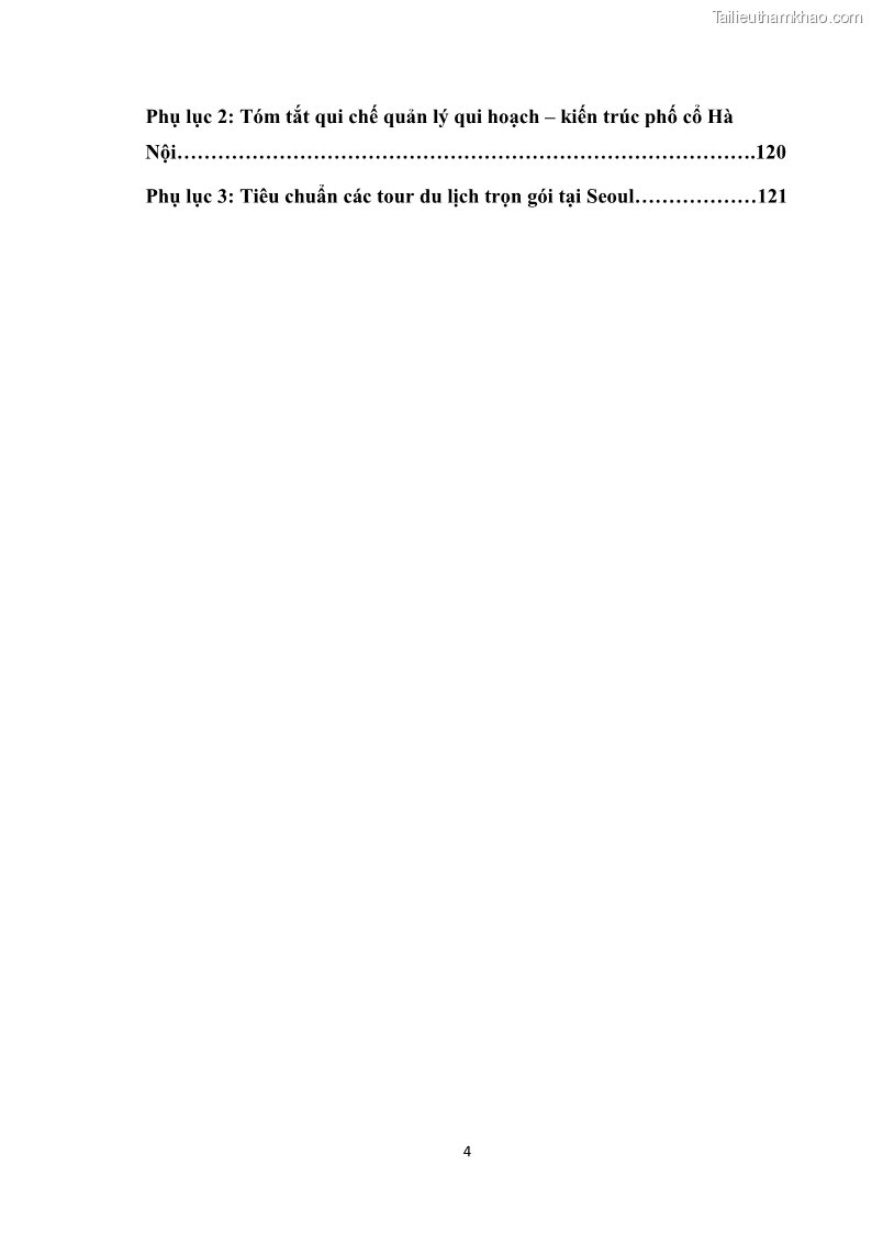 Luận văn thạc sĩ du lịch Nghiên cứu công tác quản lý nhà nước về du lịch ở khu vực phố cổ Hà Nội - 1 Trang 6