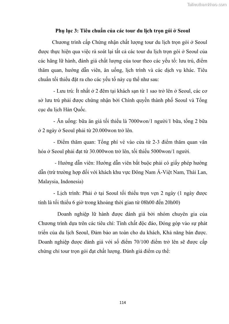 Luận văn thạc sĩ du lịch Nghiên cứu công tác quản lý nhà nước về du lịch ở khu vực phố cổ Hà Nội - 10 Trang 116