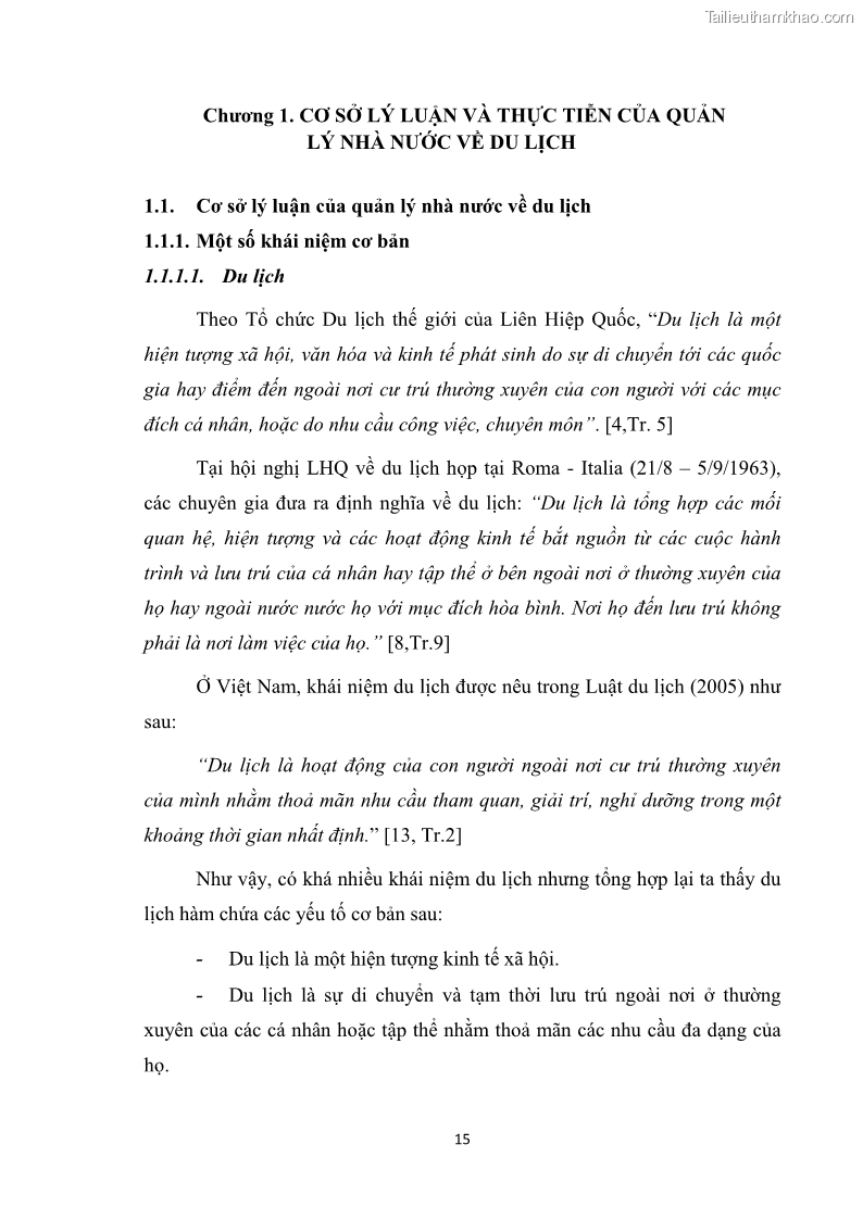 Luận văn thạc sĩ du lịch Nghiên cứu công tác quản lý nhà nước về du lịch ở khu vực phố cổ Hà Nội - 2 Trang 17