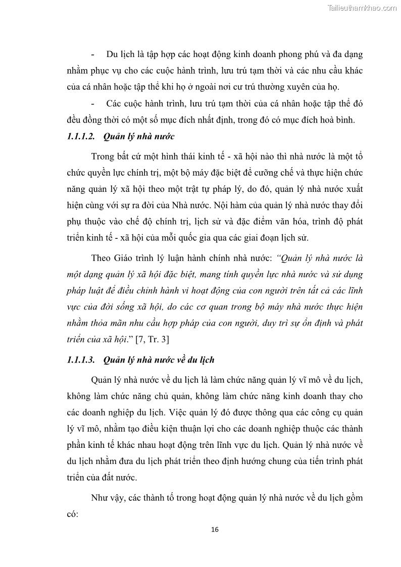 Luận văn thạc sĩ du lịch Nghiên cứu công tác quản lý nhà nước về du lịch ở khu vực phố cổ Hà Nội - 2 Trang 18