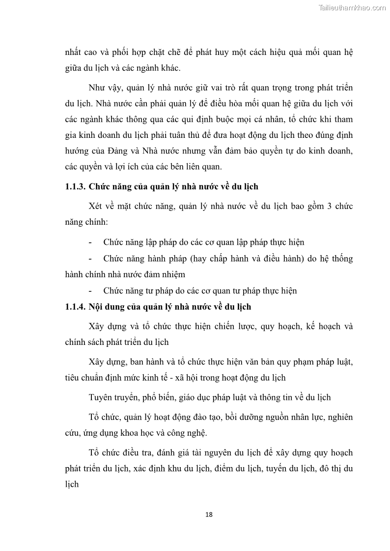 Luận văn thạc sĩ du lịch Nghiên cứu công tác quản lý nhà nước về du lịch ở khu vực phố cổ Hà Nội - 2 Trang 20