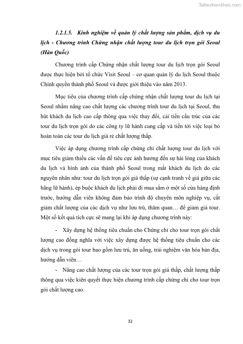 Luận văn thạc sĩ du lịch Nghiên cứu công tác quản lý nhà nước về du lịch ở khu vực phố cổ Hà Nội - 3 Trang 34