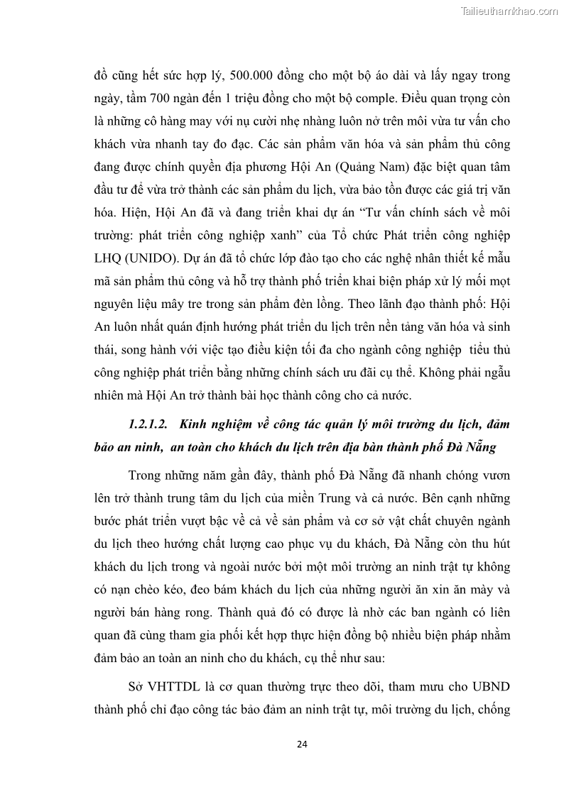 Luận văn thạc sĩ du lịch Nghiên cứu công tác quản lý nhà nước về du lịch ở khu vực phố cổ Hà Nội - 3 Trang 26