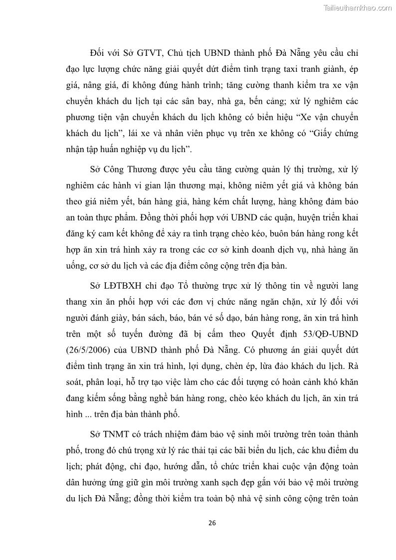 Luận văn thạc sĩ du lịch Nghiên cứu công tác quản lý nhà nước về du lịch ở khu vực phố cổ Hà Nội - 3 Trang 28