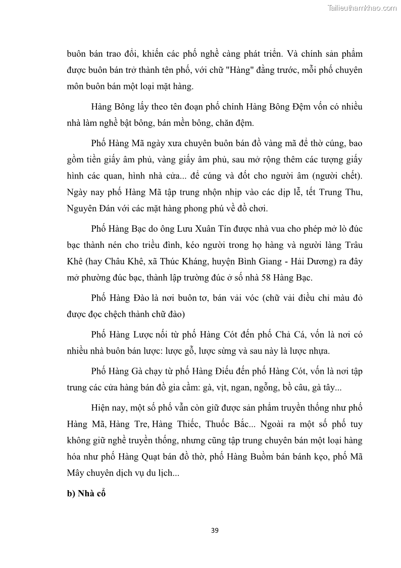 Luận văn thạc sĩ du lịch Nghiên cứu công tác quản lý nhà nước về du lịch ở khu vực phố cổ Hà Nội - 4 Trang 41