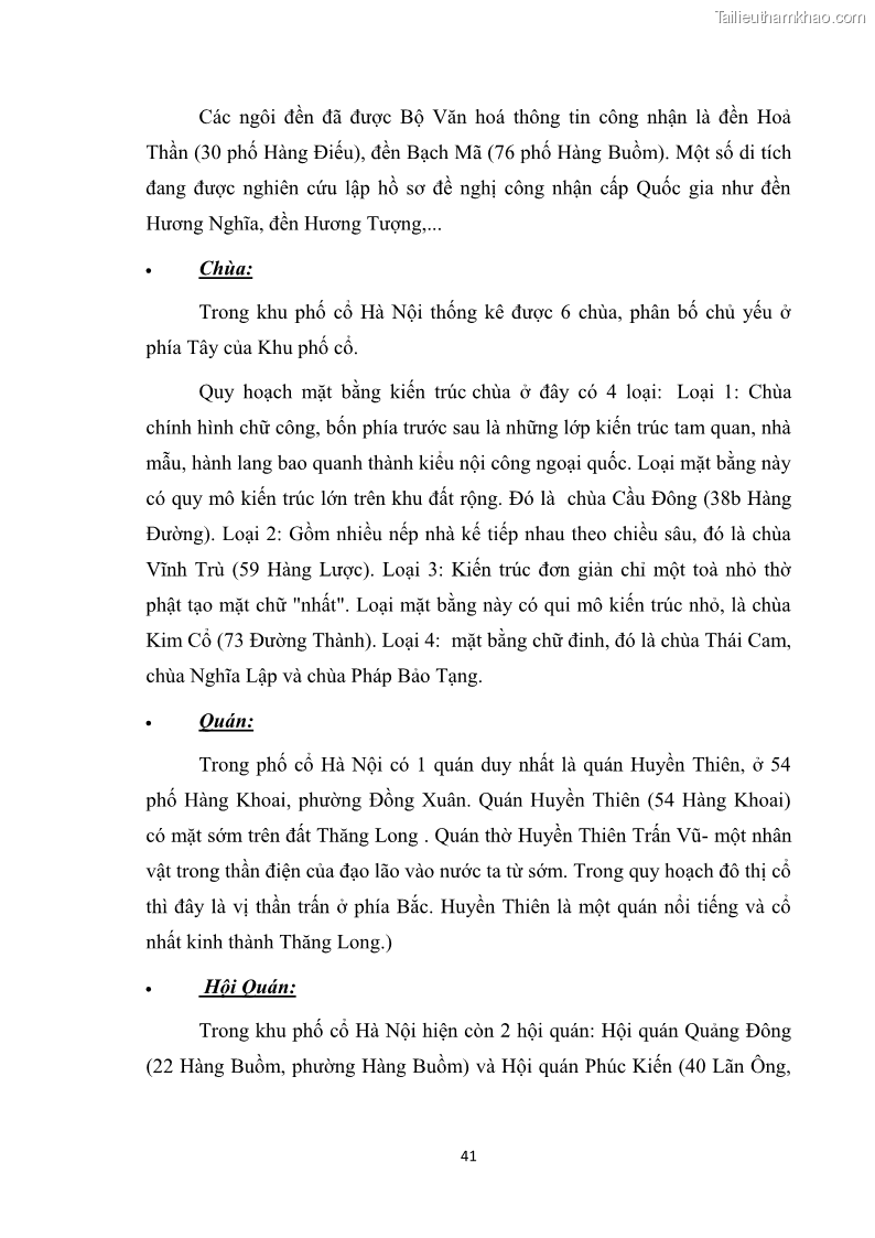 Luận văn thạc sĩ du lịch Nghiên cứu công tác quản lý nhà nước về du lịch ở khu vực phố cổ Hà Nội - 4 Trang 43