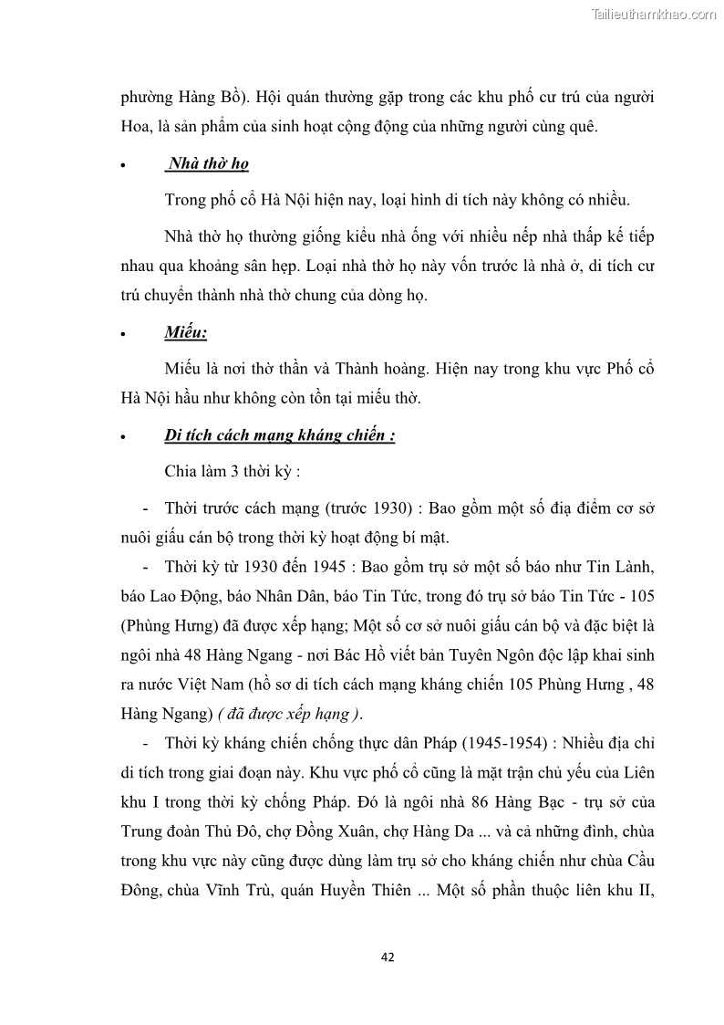 Luận văn thạc sĩ du lịch Nghiên cứu công tác quản lý nhà nước về du lịch ở khu vực phố cổ Hà Nội - 4 Trang 44