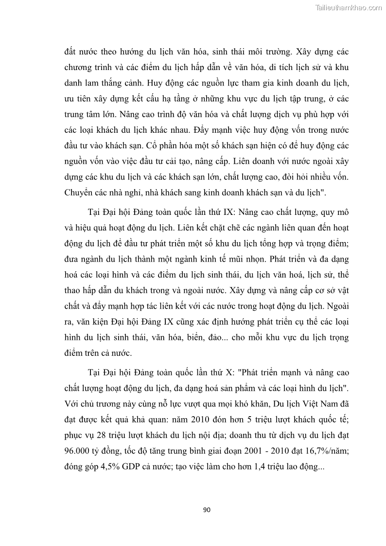 Luận văn thạc sĩ du lịch Nghiên cứu công tác quản lý nhà nước về du lịch ở khu vực phố cổ Hà Nội - 8 Trang 92