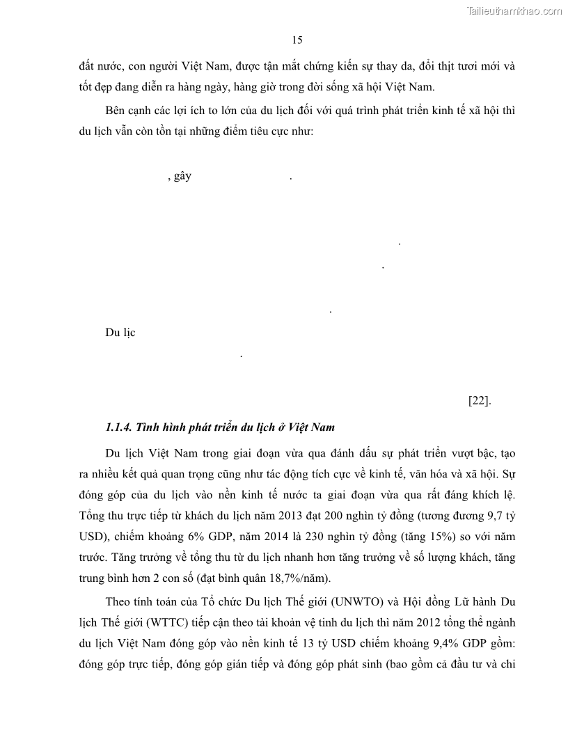 Luận văn thạc sĩ quản lý công Quản lý nhà nước về du lịch trên địa bàn tỉnh Bến Tre - 2 Trang 24