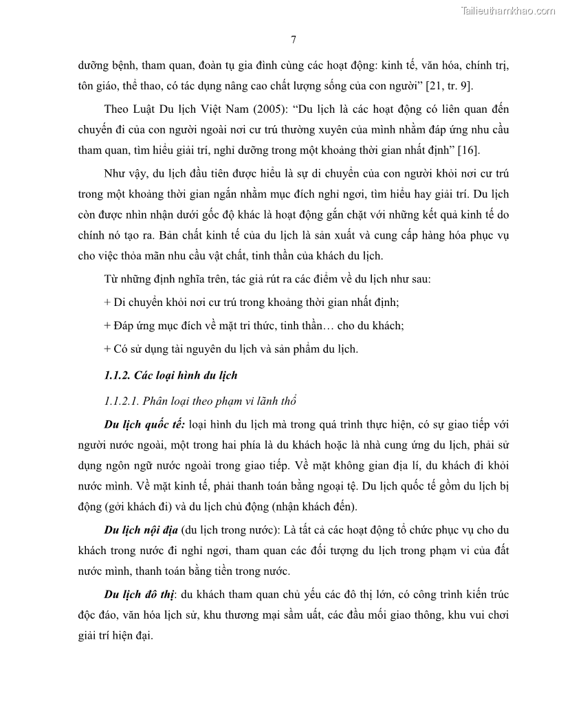 Luận văn thạc sĩ quản lý công Quản lý nhà nước về du lịch trên địa bàn tỉnh Bến Tre - 2 Trang 16