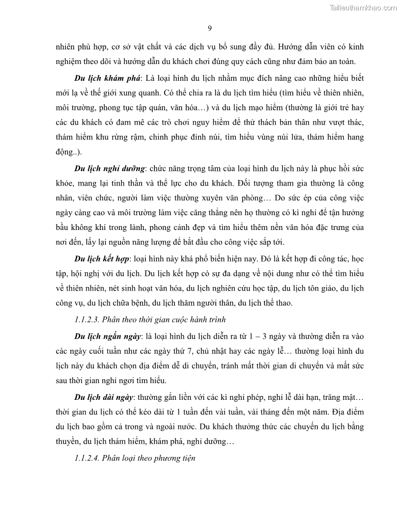 Luận văn thạc sĩ quản lý công Quản lý nhà nước về du lịch trên địa bàn tỉnh Bến Tre - 2 Trang 18