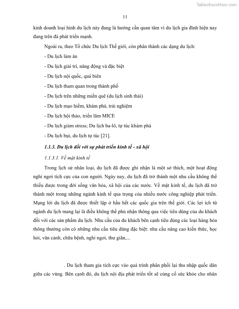 Luận văn thạc sĩ quản lý công Quản lý nhà nước về du lịch trên địa bàn tỉnh Bến Tre - 2 Trang 20