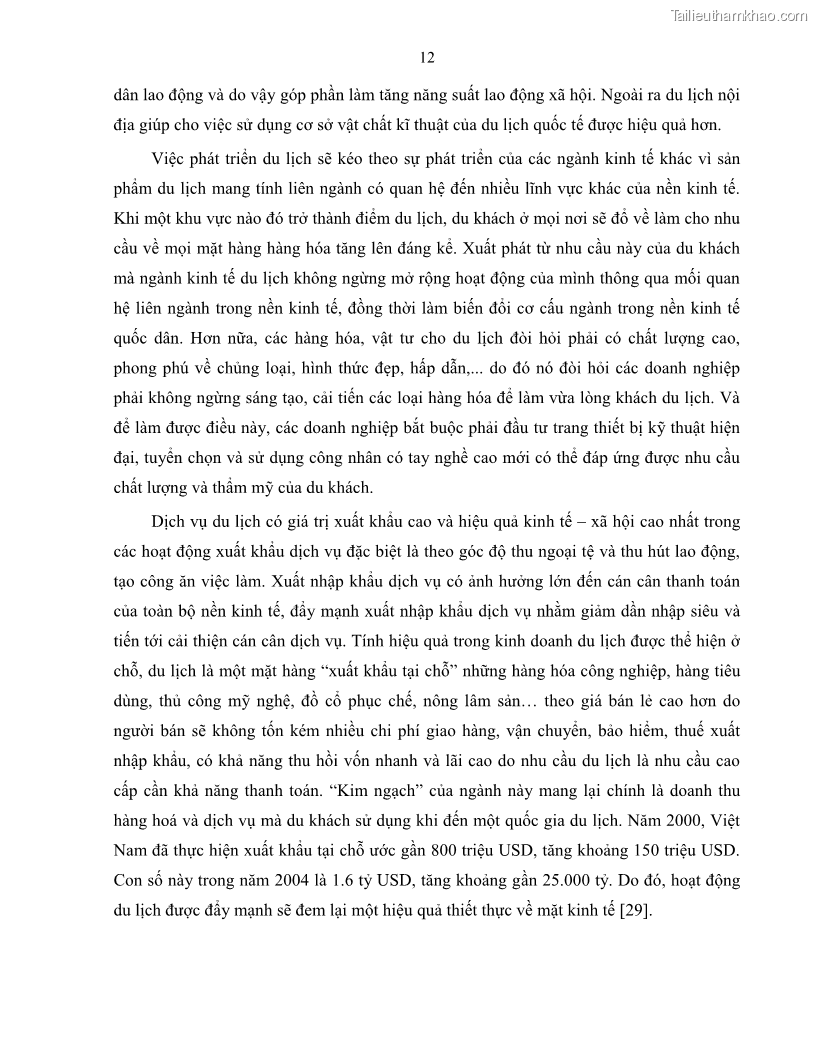 Luận văn thạc sĩ quản lý công Quản lý nhà nước về du lịch trên địa bàn tỉnh Bến Tre - 2 Trang 21