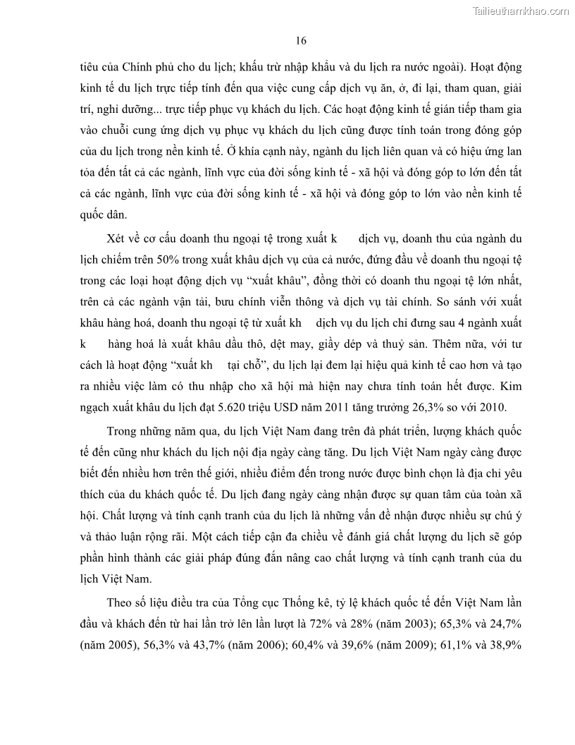 Luận văn thạc sĩ quản lý công Quản lý nhà nước về du lịch trên địa bàn tỉnh Bến Tre - 3 Trang 25