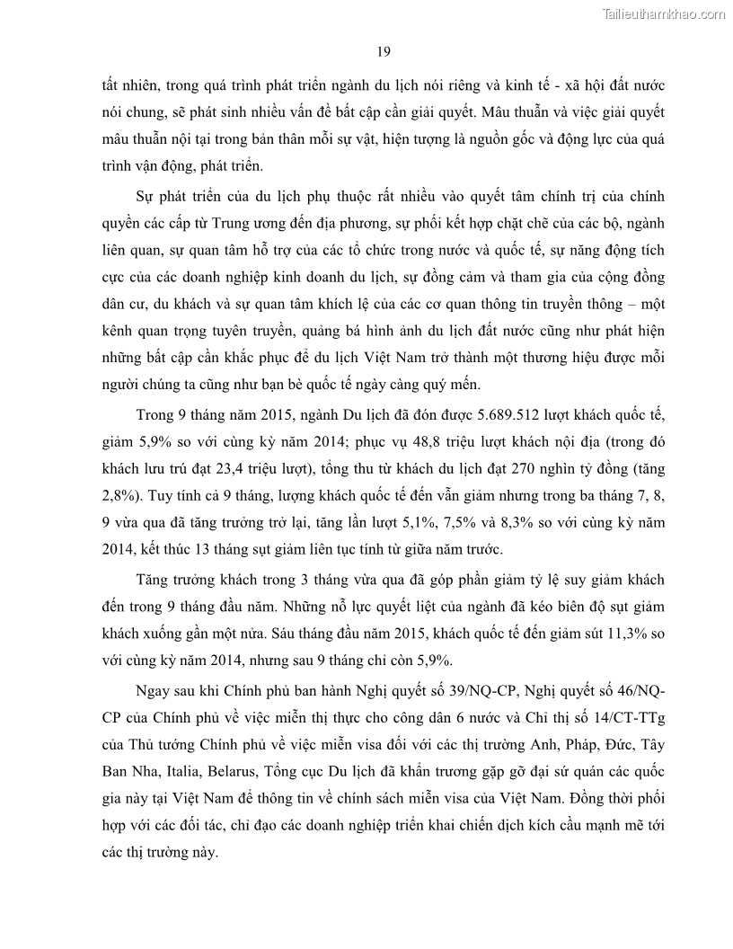 Luận văn thạc sĩ quản lý công Quản lý nhà nước về du lịch trên địa bàn tỉnh Bến Tre - 3 Trang 28