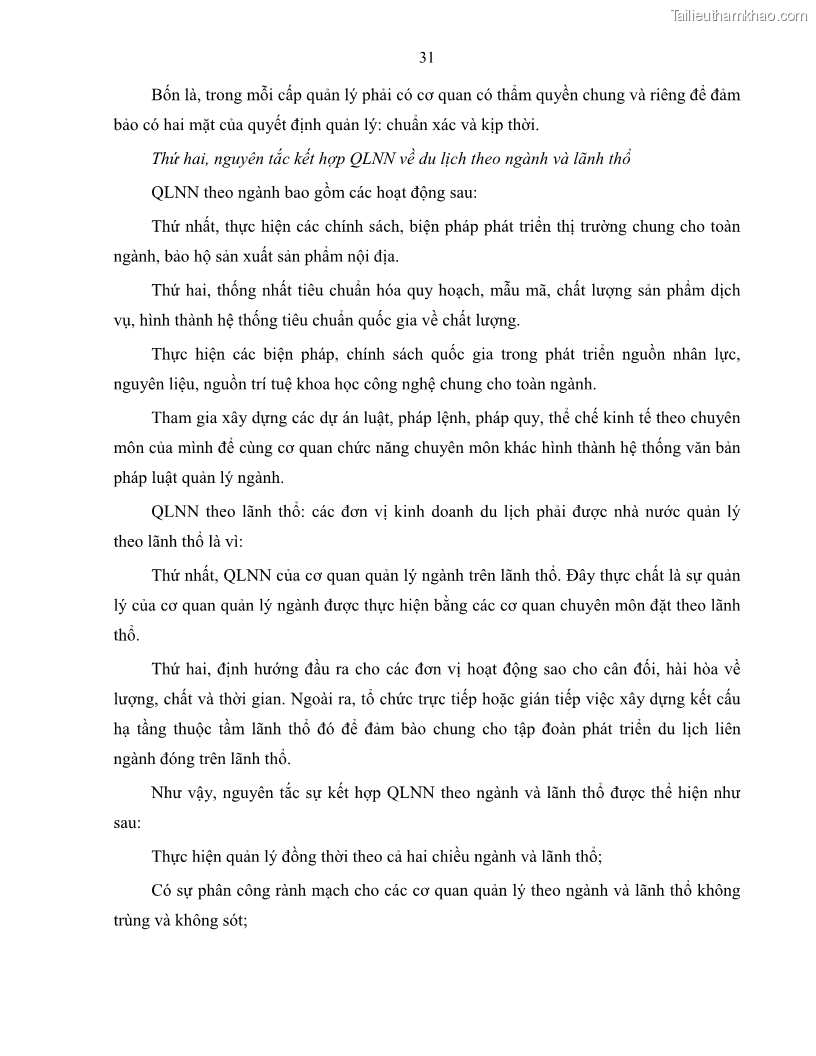 Luận văn thạc sĩ quản lý công Quản lý nhà nước về du lịch trên địa bàn tỉnh Bến Tre - 4 Trang 40
