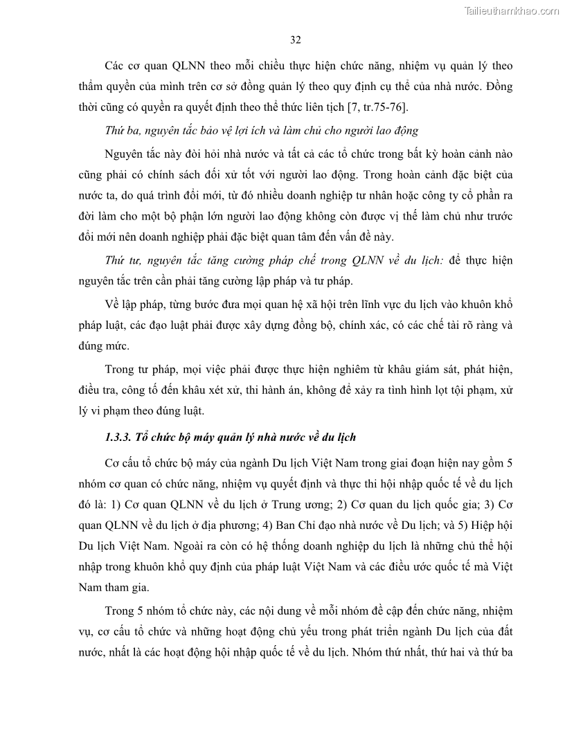 Luận văn thạc sĩ quản lý công Quản lý nhà nước về du lịch trên địa bàn tỉnh Bến Tre - 4 Trang 41