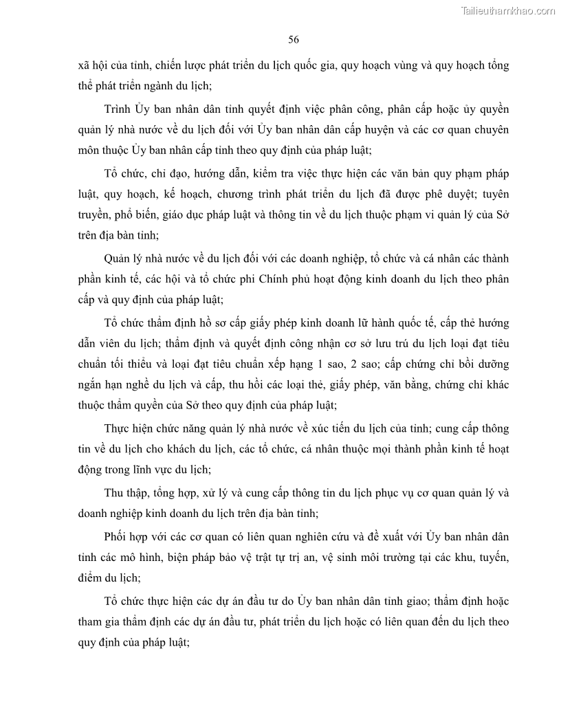 Luận văn thạc sĩ quản lý công Quản lý nhà nước về du lịch trên địa bàn tỉnh Bến Tre - 6 Trang 65