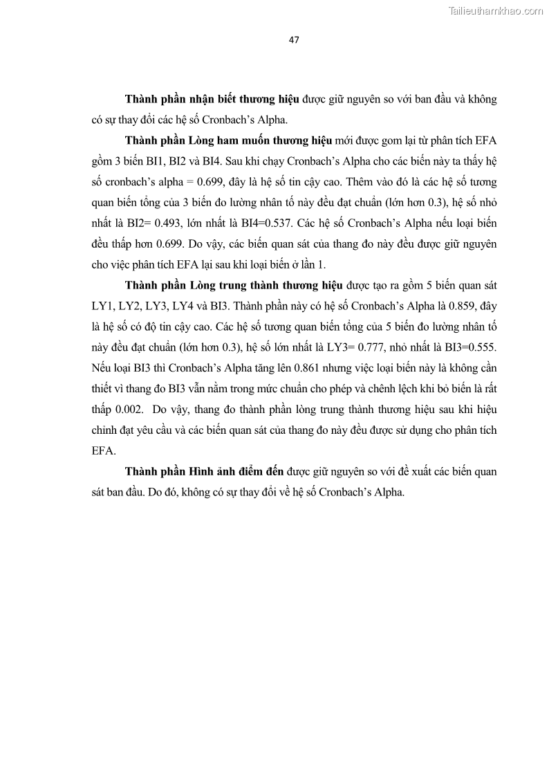 Luận văn thạc sĩ kinh tế Nghiên cứu mối quan hệ các yếu tố cấu thành giá trị thương hiệu du lịch - 5 Trang 55