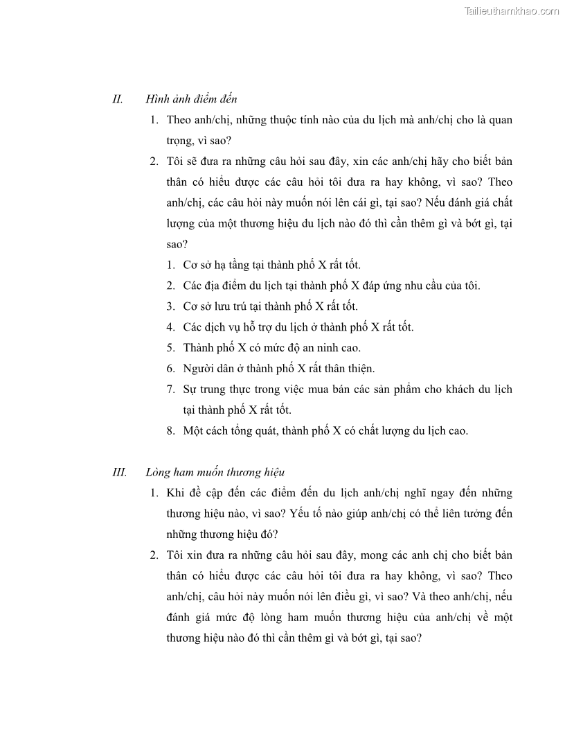 Luận văn thạc sĩ kinh tế Nghiên cứu mối quan hệ các yếu tố cấu thành giá trị thương hiệu du lịch - 7 Trang 81