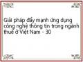 Giải pháp đẩy mạnh ứng dụng công nghệ thông tin trong ngành thuế ở Việt Nam - 30