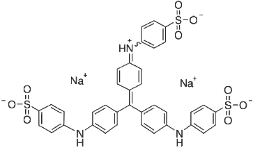 Sơ đồ 3 4 Công thúc cấu tạo của methyl xanh disodium 4 bis 4 sulphonatophenyl amino 3